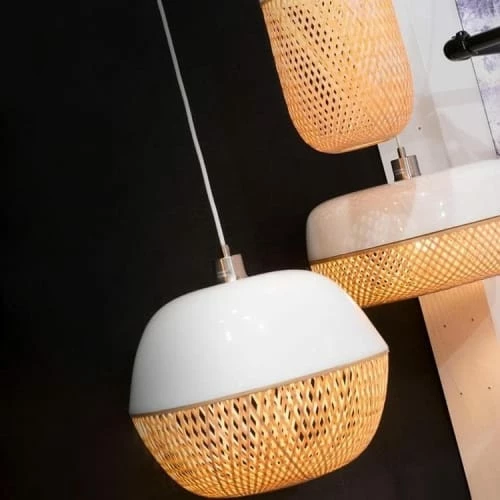 Good & Mojo Suspensions Suspension Bambou Naturel D40/H22cm 5 Good & Mojo Suspensions Suspension Bambou Naturel D40/H22cm – Image 3