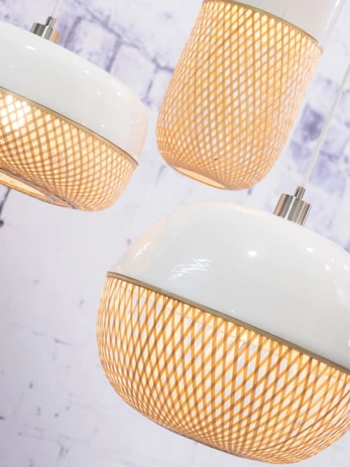 Good & Mojo Suspensions Suspension Bambou Naturel D40/H22cm 6 Good & Mojo Suspensions Suspension Bambou Naturel D40/H22cm – Image 4