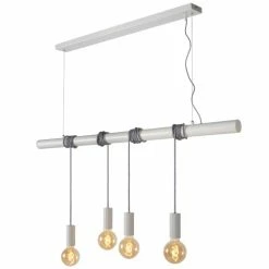 Lucide Suspensions Suspension Barre 4 Lumières En Métal L120cm 13 Lucide Suspensions Suspension Barre 4 Lumières En Métal L120cm -Luminaires Soldes 2022 suspension barre 4 lumieres en metal l120cm 4