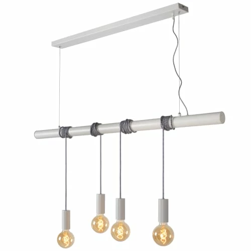 Lucide Suspensions Suspension Barre 4 Lumières En Métal L120cm 8 Lucide Suspensions Suspension Barre 4 Lumières En Métal L120cm – Image 6