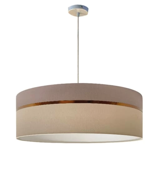 Abat-jours Suspensions Suspension Bicolore Taupe & Beige T 65 X H 25 3 Abat-jours Suspensions Suspension Bicolore Taupe & Beige T 65 X H 25
