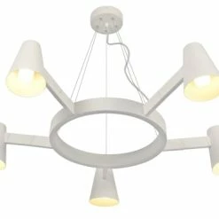 It's About Romi Lustres Suspension Blanche 5 Lampes