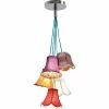 Kare Design Suspensions Suspension Bohème 5 Abat-jours En Tissu -Luminaires Soldes 2022 suspension boheme 5 abat jours en tissu