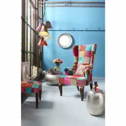 Kare Design Suspensions Suspension Bohème 5 Abat-jours En Tissu -Luminaires Soldes 2022 suspension boheme 5 abat jours en tissu 4