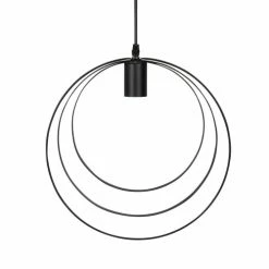 Maisons Du Monde Suspensions Suspension Cercles De Métal Noir H35
