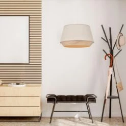 Corep Suspensions Suspension Coton Décor Effet Bois D38cm -Luminaires Soldes 2022 suspension coton decor effet bois d38cm 1