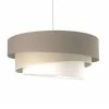 Metropolight Suspensions Suspension Cylindre Textile Beige D58cm -Luminaires Soldes 2022 suspension cylindre textile beige d58cm