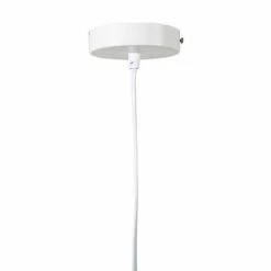 Decoratie Suspensions Suspension Cylindrique Blanc Doré D40cm -Luminaires Soldes 2022 suspension cylindrique blanc dore d40cm 4