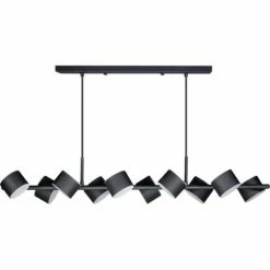 Deladeco Suspensions Suspension Design En Métal Noir 134,5 Cm -Luminaires Soldes 2022 suspension design en metal noir 134 5 cm 3