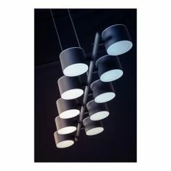 Deladeco Suspensions Suspension Design En Métal Noir 134,5 Cm -Luminaires Soldes 2022 suspension design en metal noir 134 5 cm 4