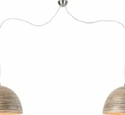 Good & Mojo Suspensions Suspension Double En Bambou L135cm -Luminaires Soldes 2022 suspension double en bambou naturel l135cm