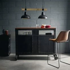 Maisons Du Monde Suspensions Suspension Double En Métal Noir Et Manguier 12 Maisons Du Monde Suspensions Suspension Double En Métal Noir Et Manguier -Luminaires Soldes 2022 suspension double en metal noir et manguier 1000 6 18 177384 10