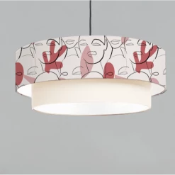 Abat-jours Suspensions Suspension Double Visage T 65 X H 30 -Luminaires Soldes 2022 suspension double visage t 65 x h 30 2