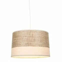 Decoratie Suspensions Suspension Effet Naturel Beige D35cm -Luminaires Soldes 2022 suspension effet naturel beige d35cm 2