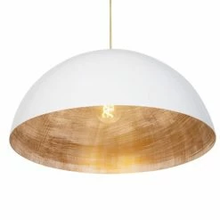 QAZQA Suspensions Suspension En Acier Blanc -Luminaires Soldes 2022 suspension en acier blanc 2