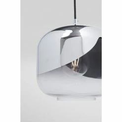 Kare Design Suspensions Suspension En Acier Chromé Et Verre -Luminaires Soldes 2022 suspension en acier chrome et verre 2