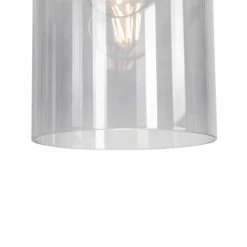 QAZQA Suspensions Suspension En Acier Noir -Luminaires Soldes 2022 suspension en acier noir 13