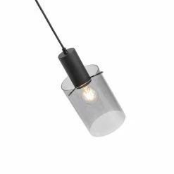 QAZQA Suspensions Suspension En Acier Noir -Luminaires Soldes 2022 suspension en acier noir 15