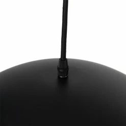 QAZQA Suspensions Suspension En Acier Noir -Luminaires Soldes 2022 suspension en acier noir 21