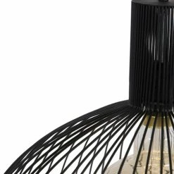 QAZQA Suspensions Suspension En Acier Noir -Luminaires Soldes 2022 suspension en acier noir 26