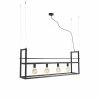 QAZQA Suspensions Suspension En Acier Noir -Luminaires Soldes 2022 suspension en acier noir 28