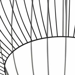 QAZQA Suspensions Suspension En Acier Noir -Luminaires Soldes 2022 suspension en acier noir 8