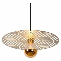 Lampea Suspensions Suspension En Acier Or Mat Ø 40 Cm -Luminaires Soldes 2022 suspension en acier or mat oe 40 cm 5