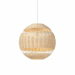 QAZQA Suspensions Suspension En Bamboo Marron