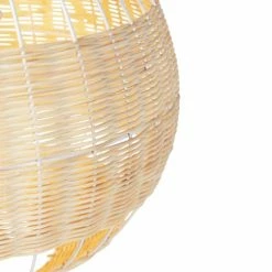 QAZQA Suspensions Suspension En Bamboo Marron -Luminaires Soldes 2022 suspension en bamboo marron 3
