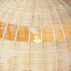 QAZQA Suspensions Suspension En Bamboo Marron -Luminaires Soldes 2022 suspension en bamboo marron 4