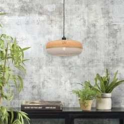 Good & Mojo Suspensions Suspension En Bambou Blanc H17cm -Luminaires Soldes 2022 suspension en bambou blanc h17cm 2