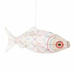 Petit Pan Suspensions Suspension En Bambou Et Soie L70cm