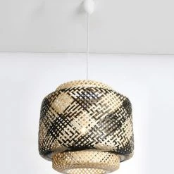 Lussiol Lighting Suspensions Suspension En Bambou Noir D. 40 Cm -Luminaires Soldes 2022 suspension en bambou noir d 40 cm 4