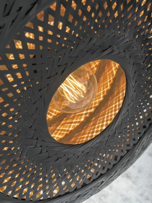 Good & Mojo Suspensions Suspension En Bambou Noir H17cm 8 Good & Mojo Suspensions Suspension En Bambou Noir H17cm – Image 6