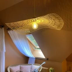 Now’s Home Suspensions Suspension En Bambou Tressé D100 -Luminaires Soldes 2022 suspension en bambou tresse d100 4