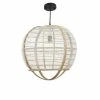 Mica Decorations Suspensions Suspension En Bois Beige Et Lin -Luminaires Soldes 2022 suspension en bois beige et lin 6