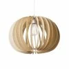 Lussiol Lighting Suspensions Suspension En Bois Naturel D. 44 Cm