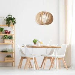 Lussiol Lighting Suspensions Suspension En Bois Naturel D. 44 Cm -Luminaires Soldes 2022 suspension en bois naturel d 44 cm 2