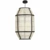 Mica Decorations Suspensions Suspension En Bois Noir Et Lin -Luminaires Soldes 2022 suspension en bois noir et lin 6