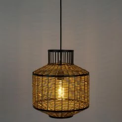 Drawer Suspensions Suspension En Cannage D30x35cm Naturel -Luminaires Soldes 2022 suspension en cannage d30x35cm naturel 2