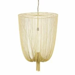 Maisons Du Monde Suspensions Suspension En Chaines De Métal Doré H110