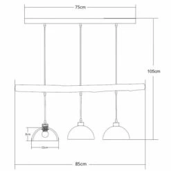 Globo Suspensions Suspension En Concrete Gris -Luminaires Soldes 2022 suspension en concrete gris 3