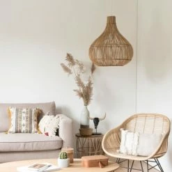 Maisons Du Monde Suspensions Suspension En Fibre Végétale Tressée -Luminaires Soldes 2022 suspension en fibre vegetale tressee 1000 9 21 177387 4