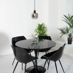 Keria Suspensions Suspension En Glass Noir -Luminaires Soldes 2022 suspension en glass noir 1