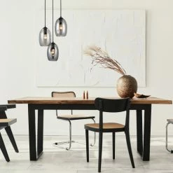 Keria Suspensions Suspension En Glass Noir -Luminaires Soldes 2022 suspension en glass noir 11