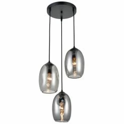 Keria Suspensions Suspension En Glass Noir -Luminaires Soldes 2022 suspension en glass noir 12