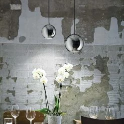 Keria Suspensions Suspension En Métal Argente -Luminaires Soldes 2022 suspension en metal argente 4