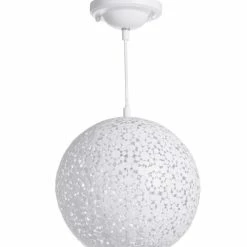 Lussiol Lighting Suspensions Suspension En Métal Blanc D. 30 Cm -Luminaires Soldes 2022 suspension en metal blanc d 30 cm 1