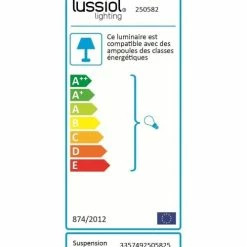 Lussiol Lighting Suspensions Suspension En Métal Blanc D. 30 Cm -Luminaires Soldes 2022 suspension en metal blanc d 30 cm 4