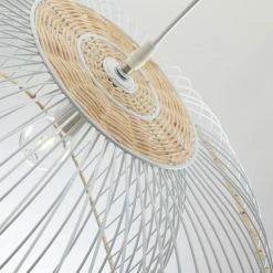 Lussiol Lighting Suspensions Suspension En Métal Blanc D. 60 Cm -Luminaires Soldes 2022 suspension en metal blanc d 60 cm 2